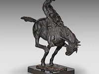 Domien ingels (1881-1946), 'bronco', patinated bronze on a marble base h 41 cm. (16.14 in.), with base 44 cm. (17.32 in.) - afbeelding 6 van  8
