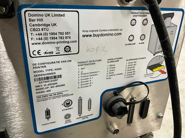 Domino print- en etiketteermachine (4x) - afbeelding 5 van  8