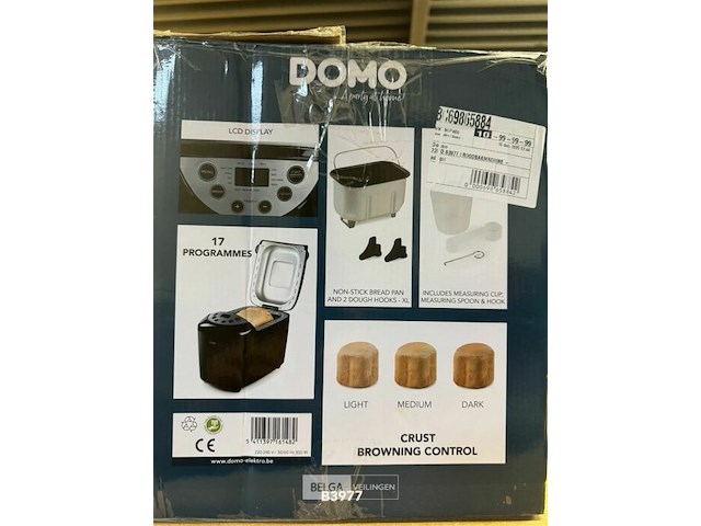 Domo autom. broodbakmachine - afbeelding 3 van  3