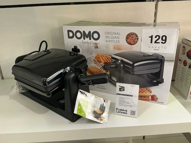 Domo classic 4 wafelijzer roterend - afbeelding 1 van  4