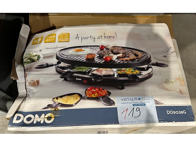 Domo raclette grill - afbeelding 1 van  4