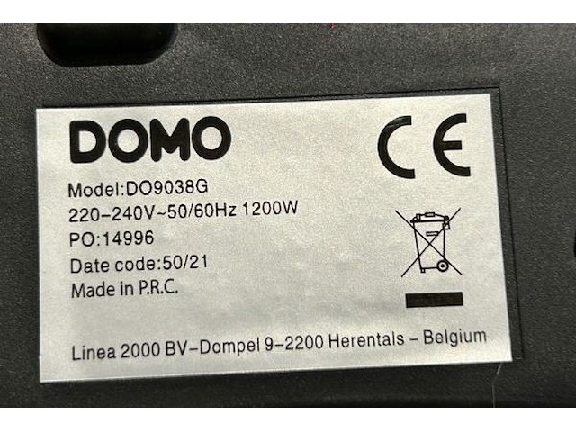Domo raclette grill - afbeelding 4 van  4