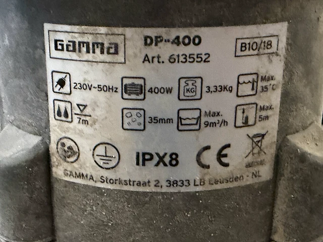Dompelpomp gamma - afbeelding 2 van  5