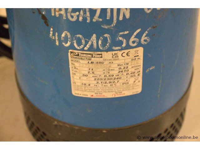 Dompelpomp tsurumi lb 480-52 - afbeelding 3 van  3
