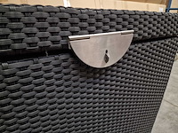 Domus - wicker kussenbox ipanema zwart small met gasdrukveren - afbeelding 4 van  6