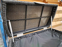 Domus - wicker kussenbox ipanema zwart small met gasdrukveren - afbeelding 5 van  6