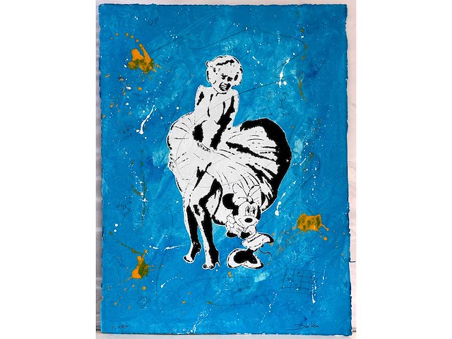 Don ken - minnie mouse & marylin monroe - gemengde techniek - afbeelding 3 van  10
