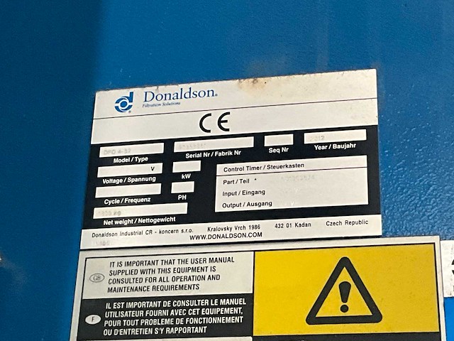 Donaldson torit dce stofafscheidingssysteem/afzuiging met unit - afbeelding 3 van  30