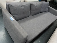 Donkergrijze 3-zit zetel met slaapfunctie 230x110 cm - afbeelding 1 van  4