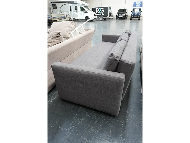Donkergrijze 3-zit zetel met slaapfunctie 230x110 cm - afbeelding 2 van  4