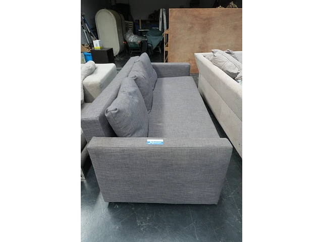 Donkergrijze 3-zit zetel met slaapfunctie 230x110 cm - afbeelding 4 van  4