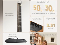 Donner hush-i travel guitar draagbare ultralichte & stille prestaties - afbeelding 5 van  6