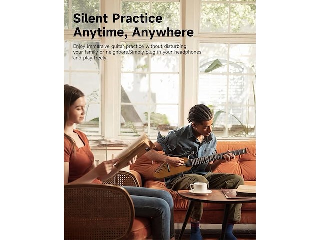 Donner hush-i travel guitar draagbare ultralichte & stille prestaties - afbeelding 6 van  6