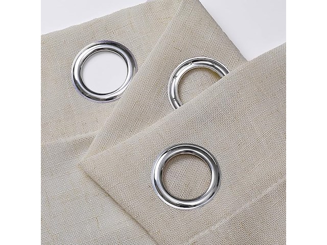 Doorschijnende gordijnen met ringen 225*132cm - afbeelding 2 van  2