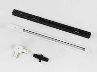 Doorverbinder voor 1 fase 2 draden railsystem mat zwart(300x) - afbeelding 2 van  4