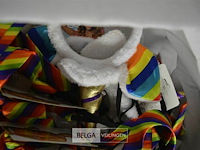 Doos carnaval partij div brillen, diadeems en dassen - afbeelding 3 van  4