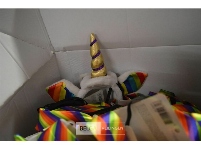 Doos carnaval partij div brillen, diadeems en dassen - afbeelding 4 van  4