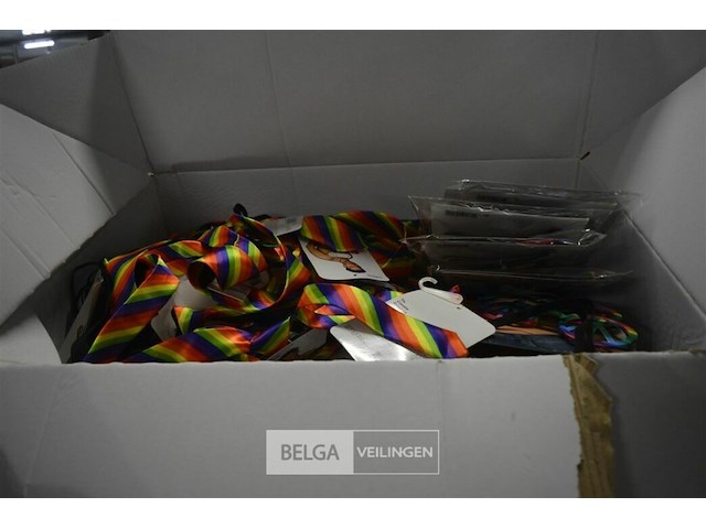 Doos carnaval partij div brillen, diadeems en dassen - afbeelding 1 van  4