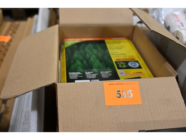 Doos diverse plastic mapjes en overig bureaumateriaal - afbeelding 1 van  2