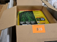Doos diverse plastic mapjes en overig bureaumateriaal - afbeelding 1 van  2