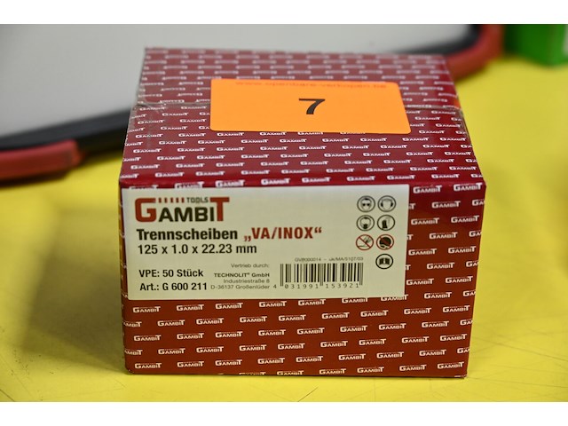 Doos gambit slijpschijven va/inox - afbeelding 1 van  2