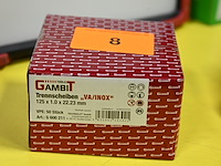 Doos gambit slijpschijven va/inox