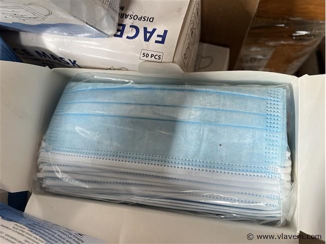 Doos, inh. partij mondmaskers - afbeelding 2 van  3