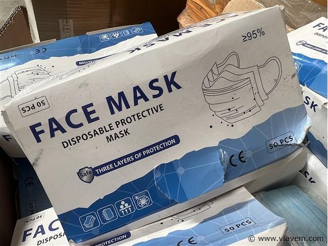 Doos, inh. partij mondmaskers - afbeelding 3 van  3