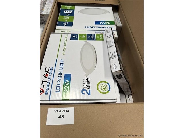 Doos, inh. partij verlichting - afbeelding 1 van  1