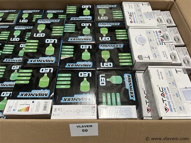 Doos, inh. partij verlichting - afbeelding 1 van  1