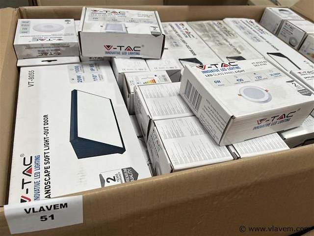 Doos, inh. partij verlichting - afbeelding 1 van  2