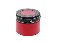 Doos leder rond zwart/rood km - kerst- & seizoensartikelen (288x) - afbeelding 1 van  2