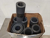 Doos met 7 rollen plint - kunststof - 19cm hoog