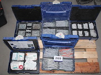 Doos met schroeven - berner - diverse maten doos met pluggen - berner - diverse maten doos met bevestigingsmateriaal - berner - diverse maten doos met pleisters en verband - berner - diverse maten - afbeelding 1 van  4