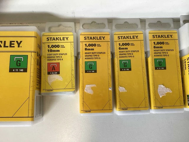 Doos met stanley nieten (type g & a) - diverse maten & aantallen - afbeelding 4 van  7