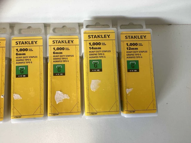 Doos met stanley nieten (type g & a) - diverse maten & aantallen - afbeelding 5 van  7