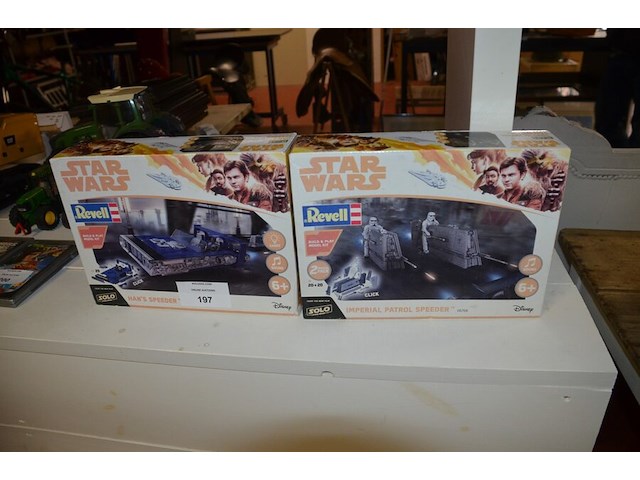 Doos modelbouw star wars han s speeder, doos modelbouw star wars imperial patrol speeder - afbeelding 1 van  6