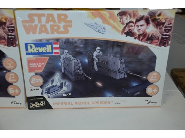Doos modelbouw star wars han s speeder, doos modelbouw star wars imperial patrol speeder - afbeelding 2 van  6