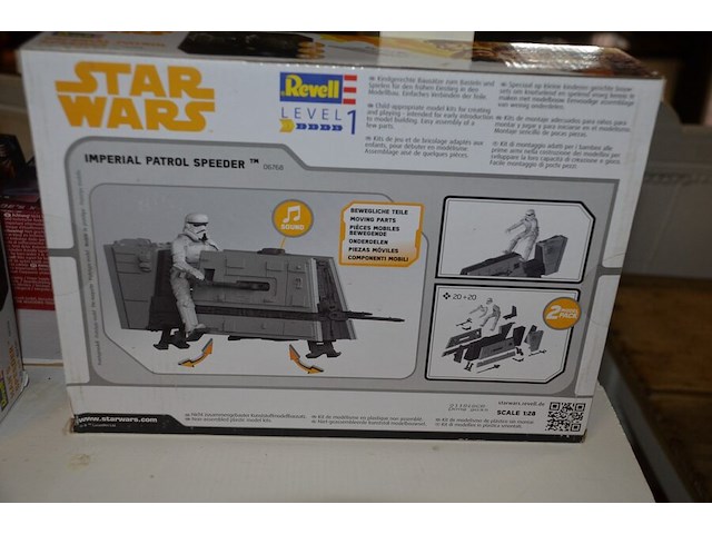 Doos modelbouw star wars han s speeder, doos modelbouw star wars imperial patrol speeder - afbeelding 4 van  6
