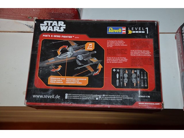 Doos modelbouw star wars poe s x-wing, doos modelbouw star wars resistance x-wing - afbeelding 4 van  6