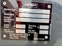 Doosan - 2019 - dx55-9cn - midigraafmachine - afbeelding 40 van  40