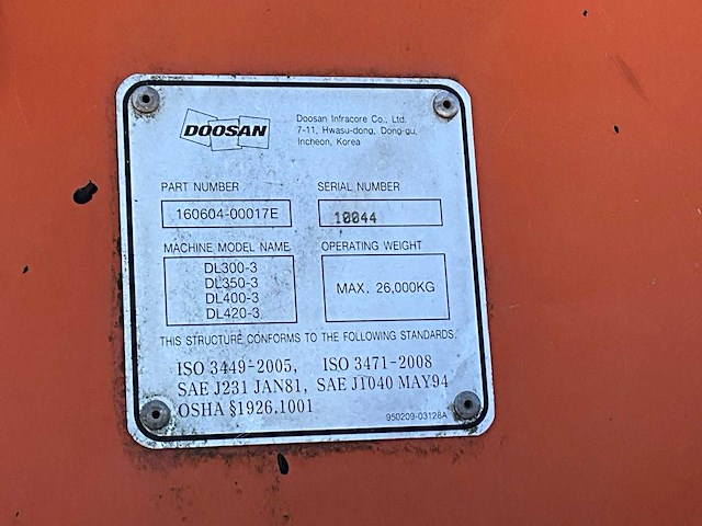 Doosan - dl300-3 - shovel - 2013 - afbeelding 10 van  24