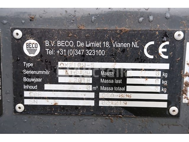 Doosan dx210w-5 wielgraafmachine - afbeelding 43 van  58