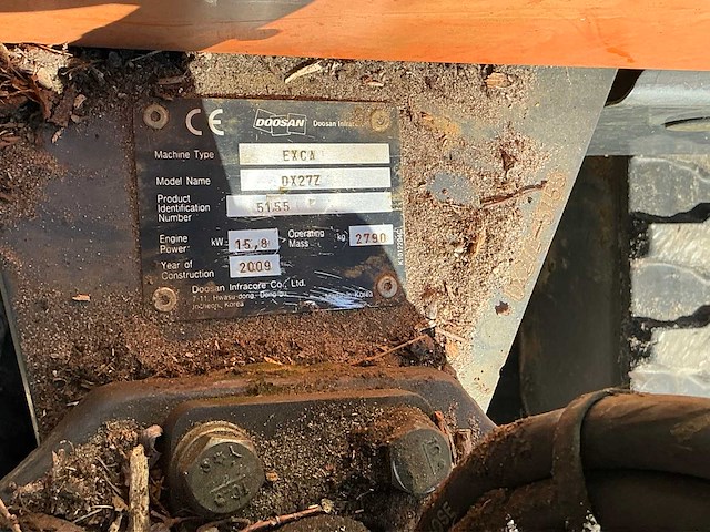Doosan dx27z minigraafmachine - afbeelding 7 van  8