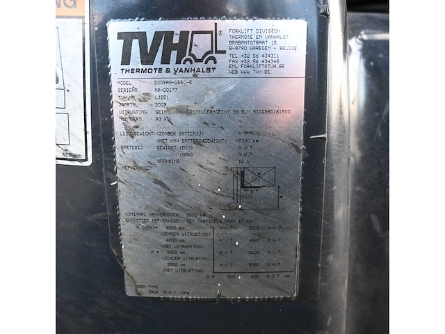 Doosan g55c-5 lpg heftruck - afbeelding 7 van  9