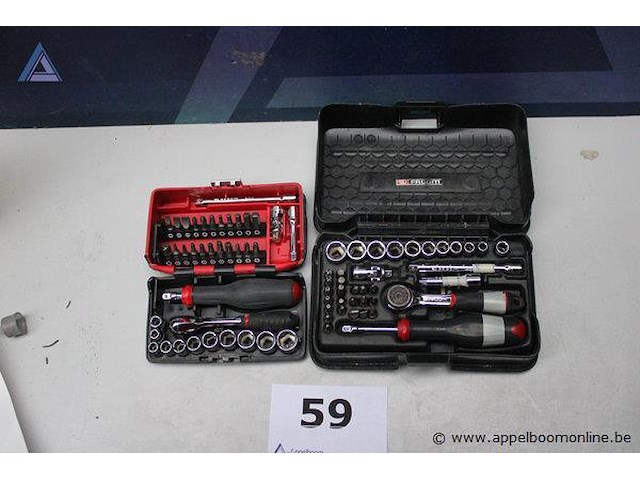 Doppenset - facom - diverse maten bitset - facom - diverse maten - afbeelding 1 van  3