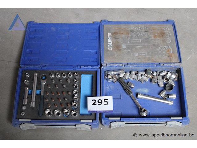 Dopsleutelset - berner - diverse maten toebehoren - verlengstukken, ratel - afbeelding 1 van  1