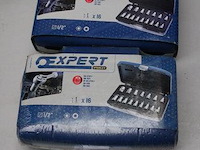 Dopsleutelset (16-delig) - expert by stanley - 1/2" dopsleutelset (16-delig) - expert by stanley - 1/2" - afbeelding 1 van  2