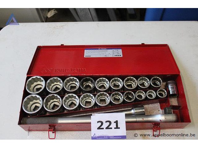 Dopsleutelset king tony 6224cr - afbeelding 1 van  2