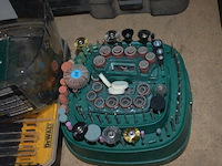 Dopsleutelset stanley in koffer, bit- en boorset dewalt, bit set dremel van parkside, spiekes in pvc doos (13) - afbeelding 3 van  12